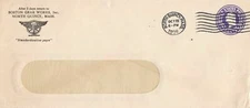 U.S. BOSTON GEAR WORKS,INC. North Quincy, Mass. Logo 1936 Pre Paid Cover Rf47187