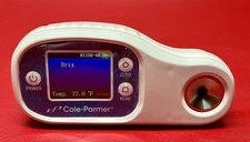 Cole-Parmer Digital Refractometer, 1.3330 to 1.4098 RI, 0 - 45% Brix