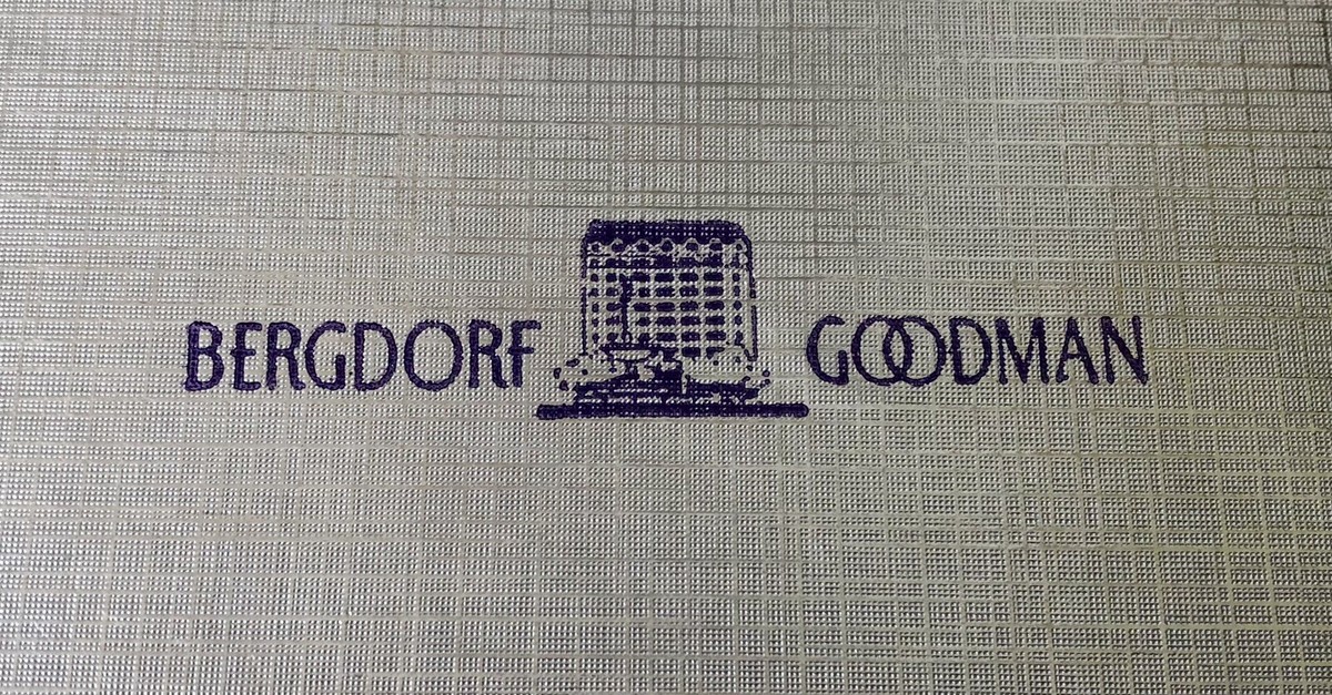 Vintage Bergdorf Goodman Department Store Advertising Silver Gift