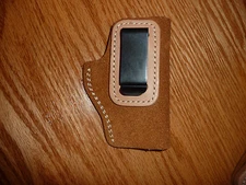 IWB Leather Concealment Holster Tan Colt Mustang Jimminez 380 Phoenix Jennings