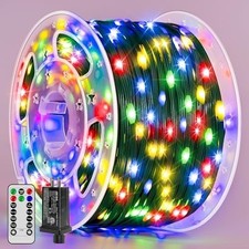 Christmas Lights 1200 LED 394 FT, Waterproof Outdoor String Lights with Remote a