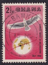 GHANA  POSTMARK / CANCEL   BAWKU   GHANA   1958