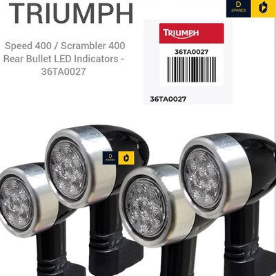 TRIUMPH scrambler400x用　純正リアウィンカー右左 OEM Front & Rear TRIUMPH Speed 400/Scrambler 400X Blinkers Only