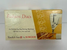 Singer Fashion Discs for Deluxe Zig Zag Sewing Machines Models 620, 625, and 628