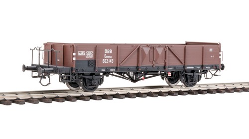 KM1 203291 | Güterwagen Linz Ommr 32 ÖBB Ep.IIIb m.Bühne NEM Spur 1 | Condition: Neu