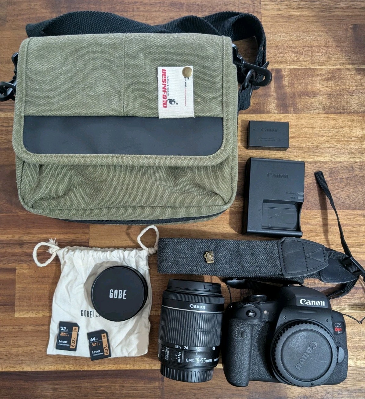 Canon Rebel T6i DSLR Camera Kit – Lens, Filters, SD Cards, Bag and more!