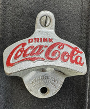 Vintage Coca Cola STARR X Bottle Opener Wall Mount W Germany Brown Co