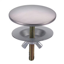 2 In. X 2.13 In. round Brass Sink Hole Covers in Brushed Nickel Free Shipping Ne