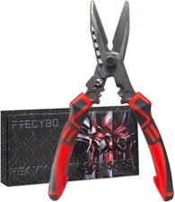 Utility Scissors Heavy Duty 8.5'', Sharp Tin Snips for Sheet Metal, Stainless St
