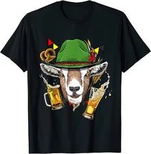 Oktoberfest Goat Lover Animal German Beer Great Gift Graphic Unisex T-shirt