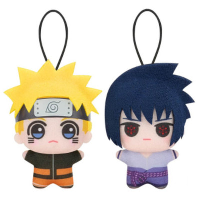 Naruto Shippuden Chibi Chibigurumi Plush Doll GiGO Limited Naruto & Sasuke Set