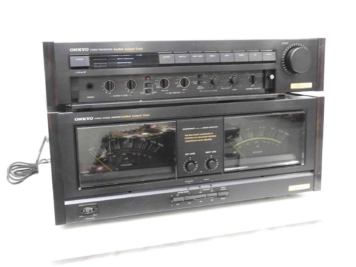 ラジオ・コンポ ONKYO STEREO POWER AMPLIFIER M508 ONKYO M-508 Integra Stereo Power Amplifier Vintage 200W Working