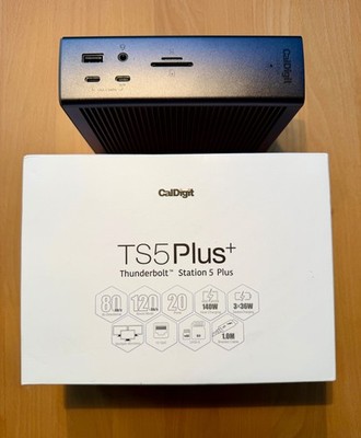 CalDigit TS5 Plus Thunderbolt 5 Dock USB4 10GbE OVP Netzteil Kabel