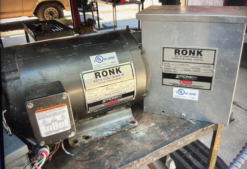 Ronk Roto-Con Mark II Rotary Transformer & Capacitor Panel Control