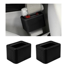2 PCS Seat Belt Buckle Holder, Silicone Seatbelt Buckle Booster for Rear Seat...