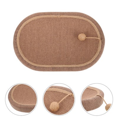  Cat Scratching Bed Scratchers for Indoor Use Oval Cats Sisal Pad