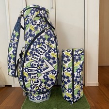 Callaway floral print ladies' cart bag golf carry caddy bag rare japan used