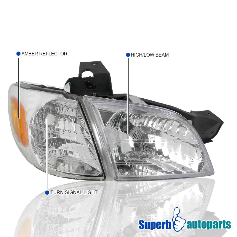 Fits 1997-2005 Chevy Venture Replacement Headlights Signal Corner Lamps 97-05 Foto 3 de 4