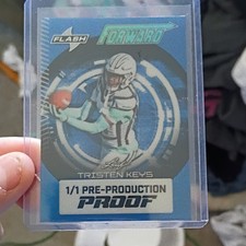 Leaf Flash Forward Tristen Keys 1/1 Pre-Production Proof Football Trading Card