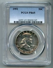 1951 Franklin Silver Half Dollar PCGS PR 65