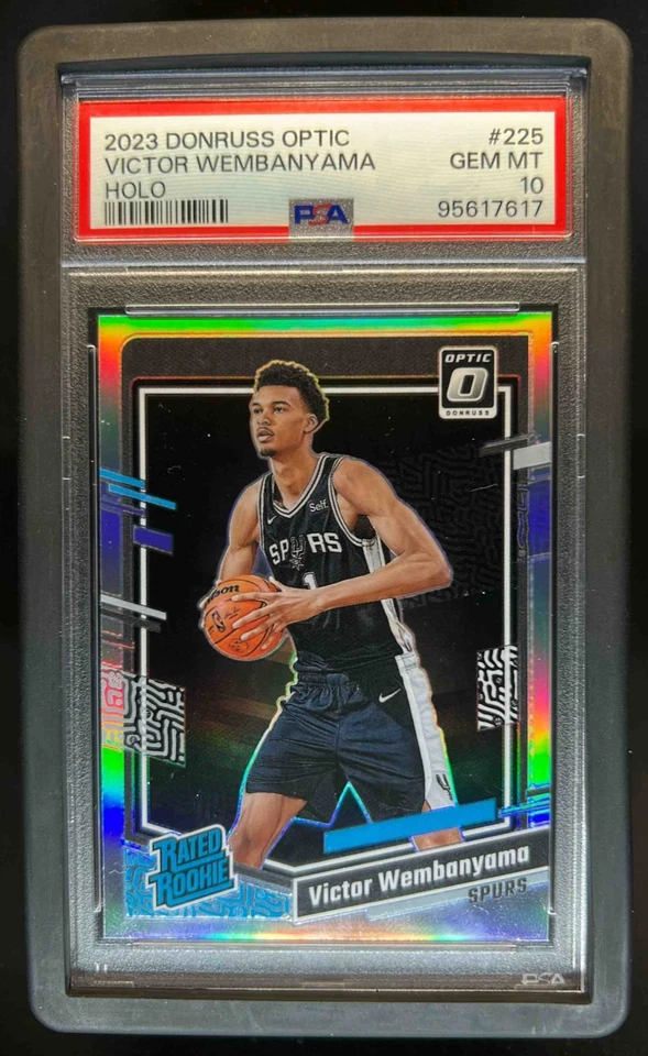 Donruss Optic Victor Wembanyama Holo Prizm 2023-24 clasificación novato #225 PSA 10