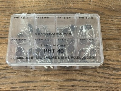 Vintage Lew Childre Box 34 Fuji PHT Alum Oxide Rod Tip Top Guides 5/64-9/64 inch