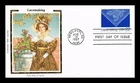 US COVER COLORANO SILK FIRST DAY OF ISSUE LACEMAKING
