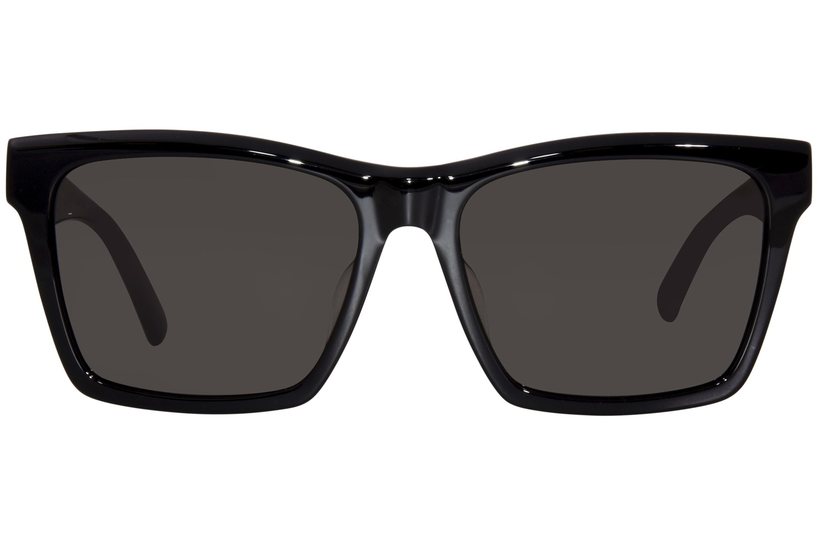 Saint Laurent SL M104 F 002 occhiali da sole donna nero grigio forma quadrata 58 mm