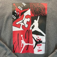 Jordan Boys XL Gray Graphic Fleece Hoodie Jumpman Flight Pullover Sweatshirt