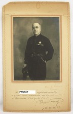 WW2 PHOTO TWIST RUGGERO PALMIERI 44th Prefect of BENEVENTO WITH AUTOGRAPH 