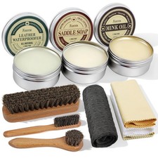 Leather Boots Care Kit, Leather Cleaner Boots, Saddle Soap, Boot Cleaning Kit
