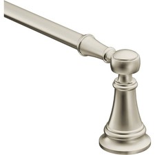 Moen YB8418NL Weymouth 18-Inch Single Towel Bar, Polished Nickel