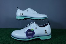 FootJoy Premier Series Shoes Mens Size 8.5 White Golf Spiked Custom