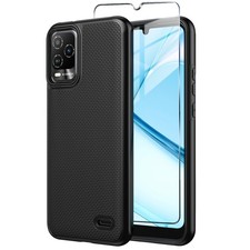 for BLU View 5 Pro Phone Case with Tempered Glass Screen Protector,Dual Layer...