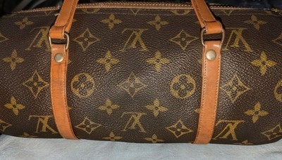 Louis Vuitton Monogram Papillon Handbag Brown Canvas Leather W28cm D12.5cm Handl