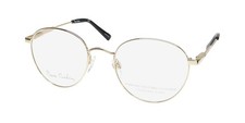 NEW PIERRE CARDIN 6877 GLASSES GOLD OVAL J5G METAL PLASTIC FULL-RIM 52-21-150
