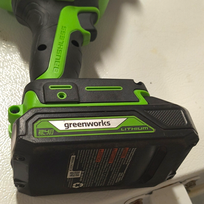 #ad Greenworks 24V Lithium Ion Rechargeable Battery Pack 2.0Ah Green $39.00