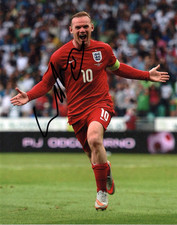 England  Wayne Rooney Autographed Signed 8x10 Photo COA #5
