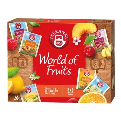 TEEKANNE - World of Fruits Collection - Natürliche Frucht Tee Mischung - 6 x 5Tb - Bild 1 von 4