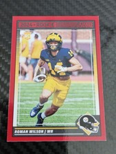 2024 Panini Score Roman Wilson Red Parallel Rookie Card