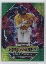 2020 Panini Prizm Draft Picks Fireworks Green & Yellow Hyper Daniel Cabrera 7eo