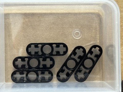 LEGO Parts - Black Technic, Liftarm Thin 1 x 3 - Axle Holes - No 6632 - QTY 5