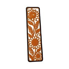Sunflower Design Bookmark Orange  Black 3d Printed The Nurse Flipper