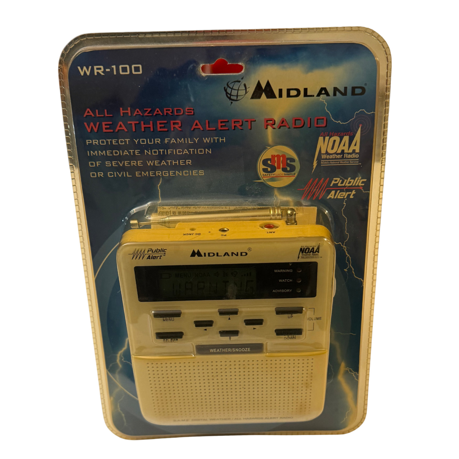 Midland WR-100 All Weather Radio, Public Alert, Emergency Br