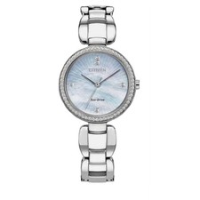 Image of Citizen Silhouette Crystal Women's EM1030-53N Silver-tone Stainless steel Watch