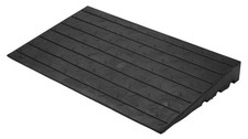 4 inch Rise Rubber Threshold Ramp for Home Driveways, 33000 LBS Capacity