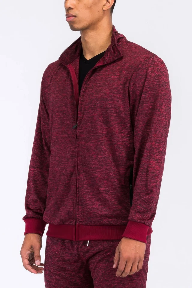 Men's Marbled Track Jacket - Image 2 of 3
