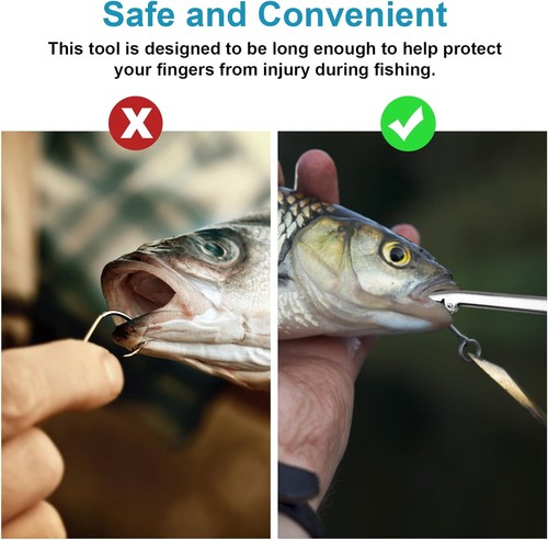 Rimuovi Ganci da Pesce, Strumento di Rimozione Ganci da Pesce in Acciaio Inox Premium - Essential Fi - Foto 6 di 11
