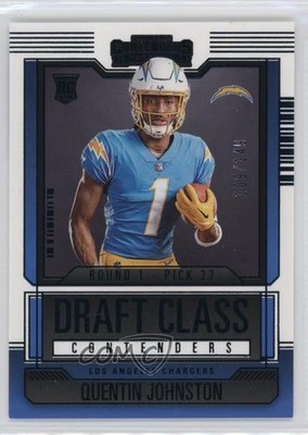 2023 Panini Contenders Draft Class Blue /199 Quentin Johnston #18 Rookie RC qw7