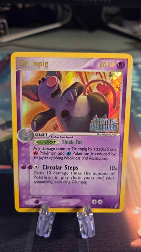 2006 Pokemon GRUMPIG #20/100 EX Crystal Guardians Reverse Holo Rare English